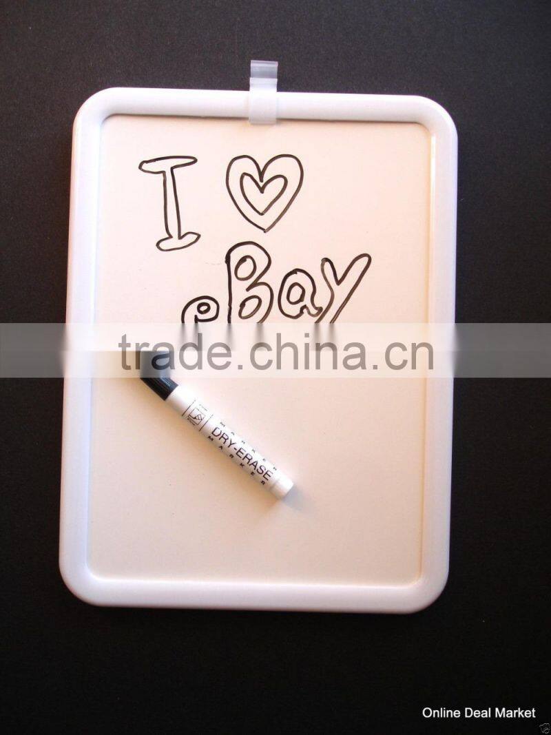 DRY ERASE BOARD 8.5x11 Marker White Frame MAGNETIC BACK