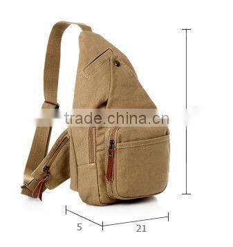 new design cute canvas sling bag for boys