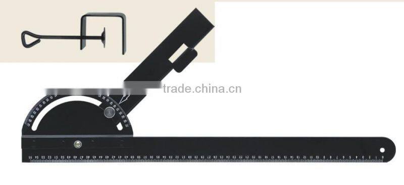 adjustable square angle ruler with protractor