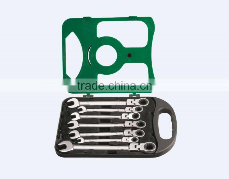 Berrylion hot sell wrench set 7pcs Ratchet Wrench Set CR-V steel Ratchet Wrench Set