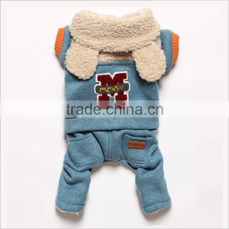 Wholesale dog clothes, hot sale pet winter hoodies clothing , dog pet clothes
