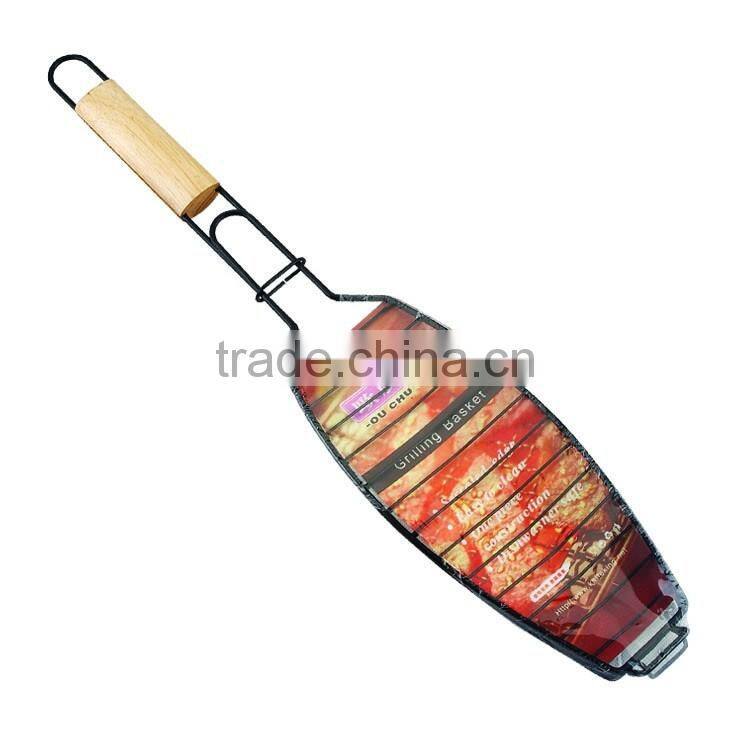 Fish grill rack with non-stick coating
