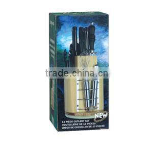 13pcs stainless steel kitchen cutlery knife set