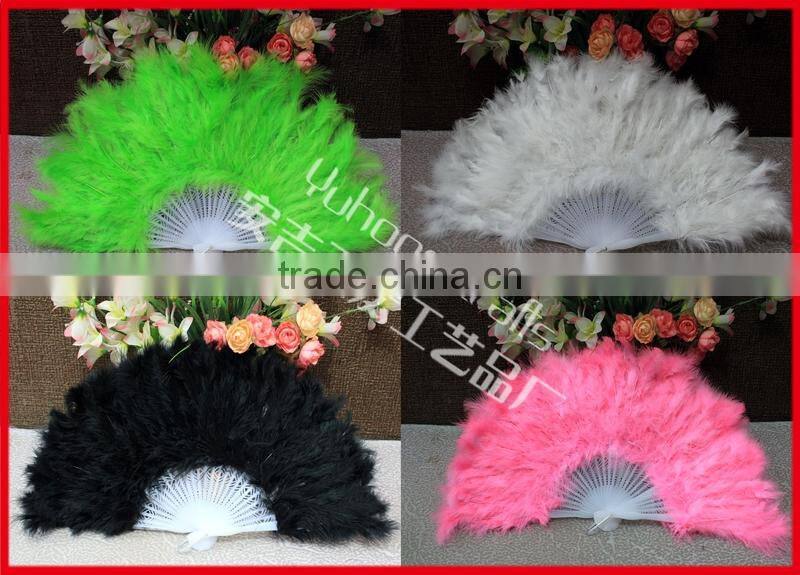 Performance accessory feather dance fan