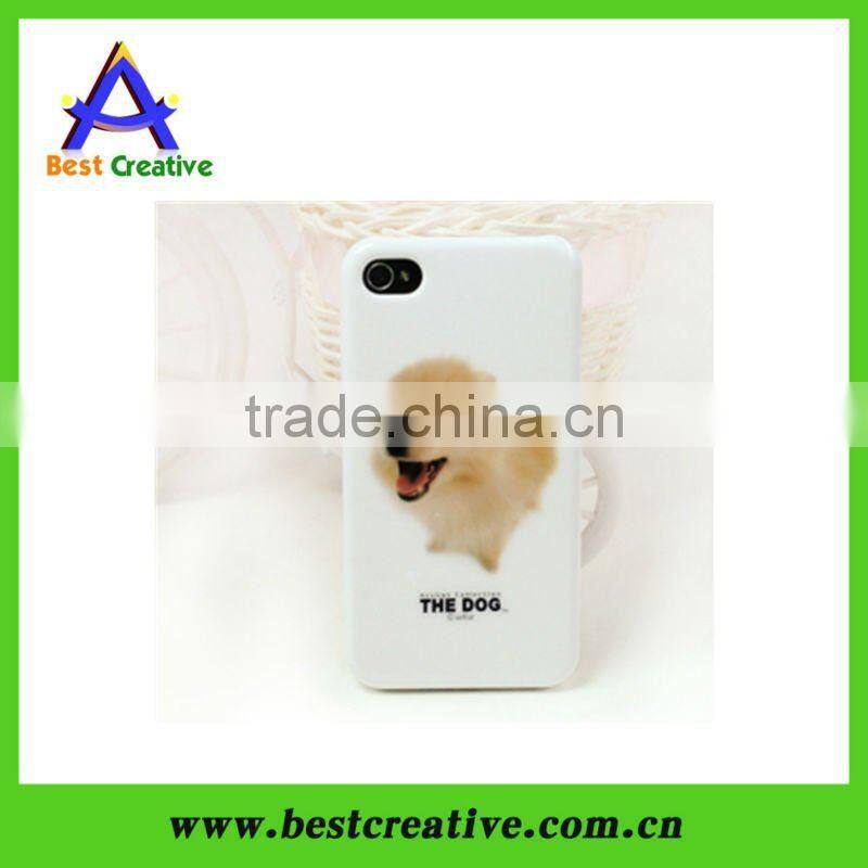 Cute dog plastic mobile phone case for iphone 4 4s