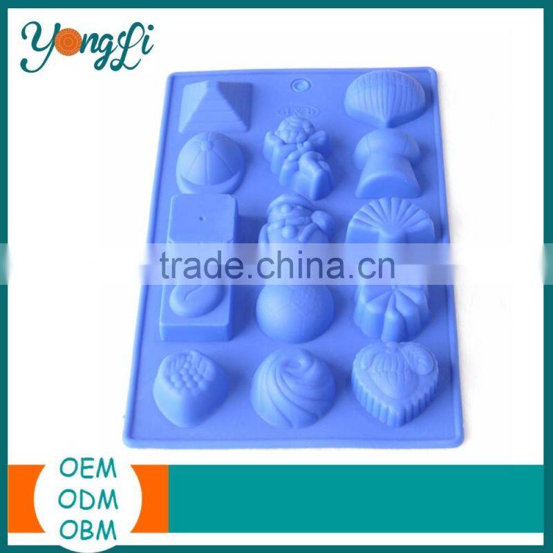 Lemon, Raisins Strawberry Shaped Cake Silicone Mould