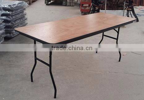 High Quality 6ft Plywood Folding Table with iron suppport popular in New Zealand for sale