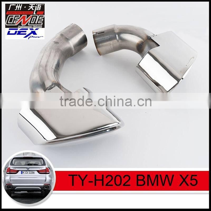 auto tuning ss304 exhaust tips in exhaust pipe for BMW x3 x4 x5 x6