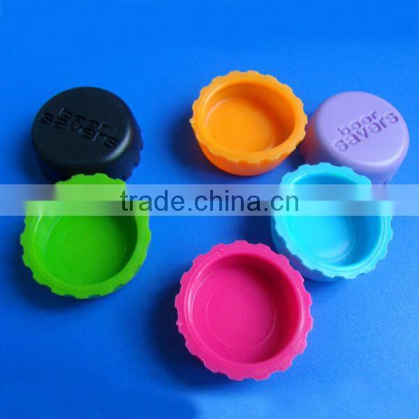Popular colorful Silicone beer cap / Silicone beer saver in wine stoppers