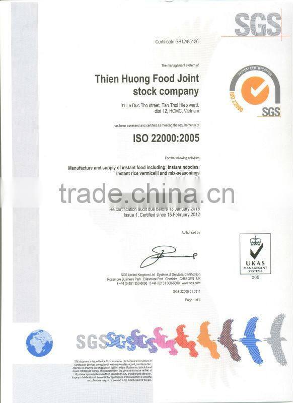 Chicken Flavour Instant Noodles 50gr VIMI