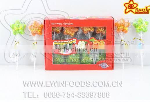 Fruity Flavor Pepper Shape Sweet Hard Lollipop