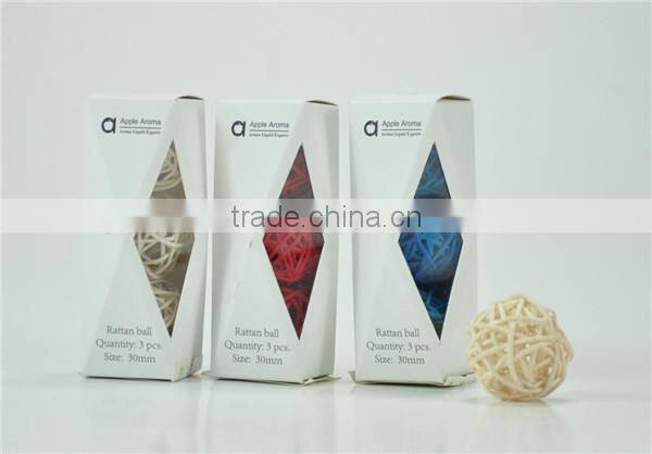 nice packing white natural decorative rattan ball