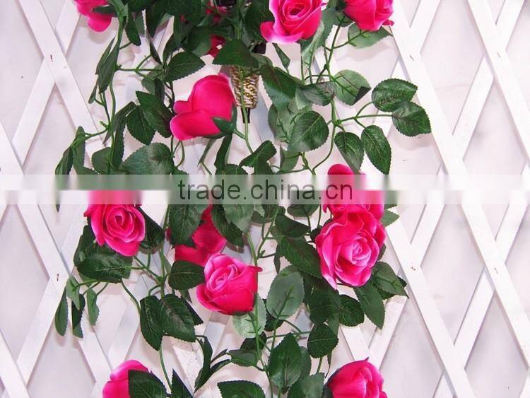 artificial rose flower vine for dec
