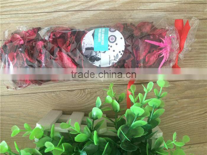 customized colorful scented dried flower in opp bag or organza bag