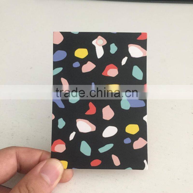 2017 high quality custom size jeans paper hang tags