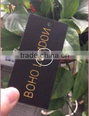 2017 Customized jeans hang tags swing tags with cotton rope