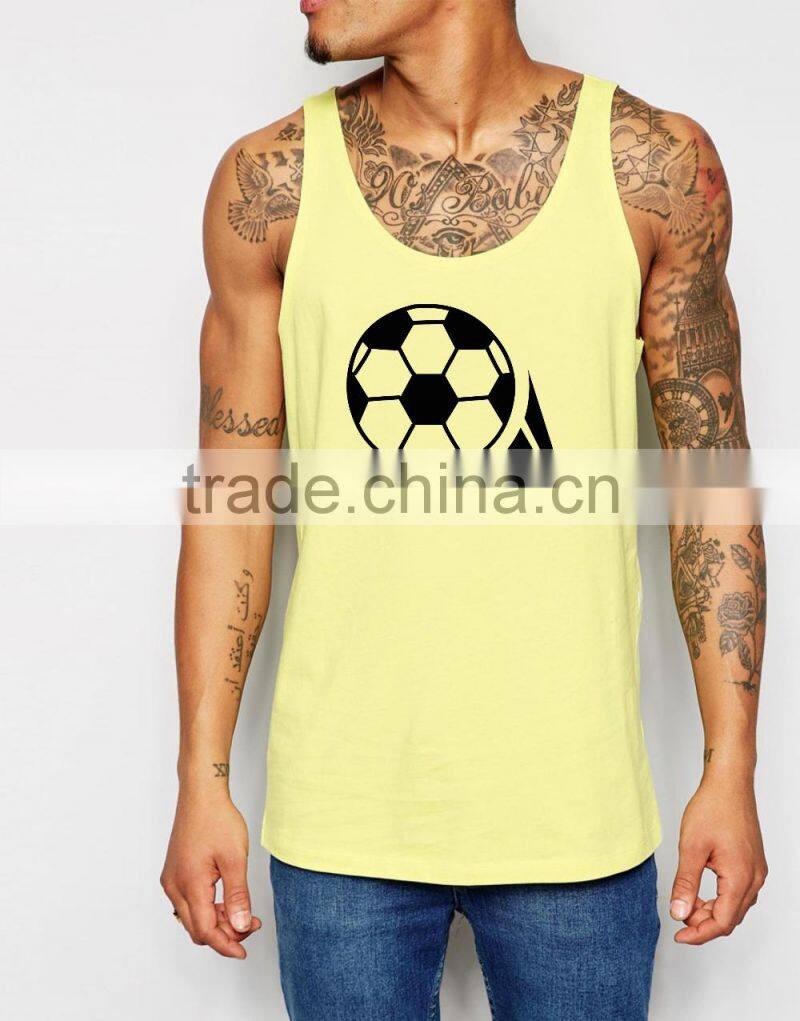 men fitness tank tops custom tank top printing with 100% cotton