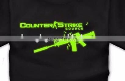 Music party Sound activated flashing lighting LED DJ T shirt