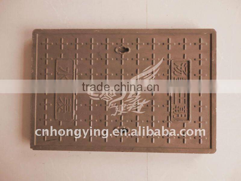 Square resin manhole cover composite