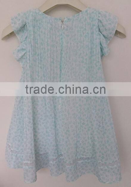 cute baby girls chiffon embroidered dress for summer