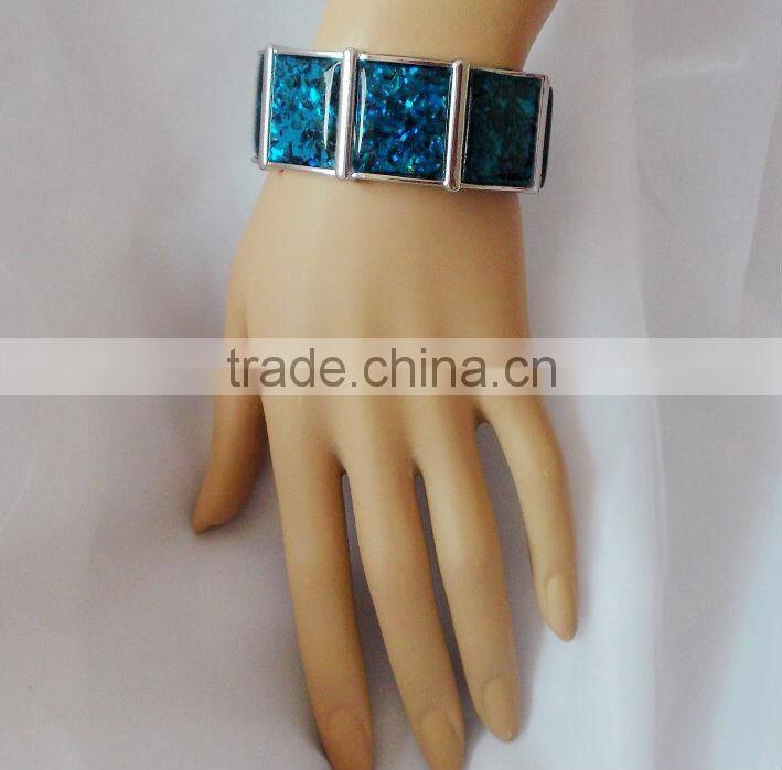 Abalone shell big bracelet female set auger