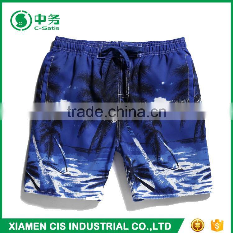 New Design European Style 100% Polyester Quick Dry Summer Printed Board Shorts for Men