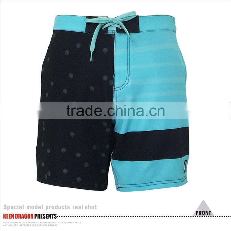 Free design service high quality 3 pockets mens short board shorts