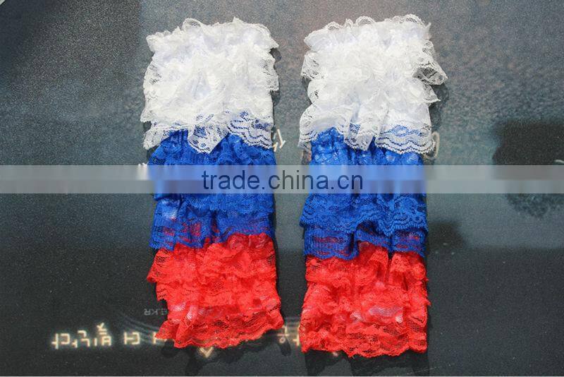 Ruffler Layers Lace Fabric Leg Warmer Leggings Hot Selling Products