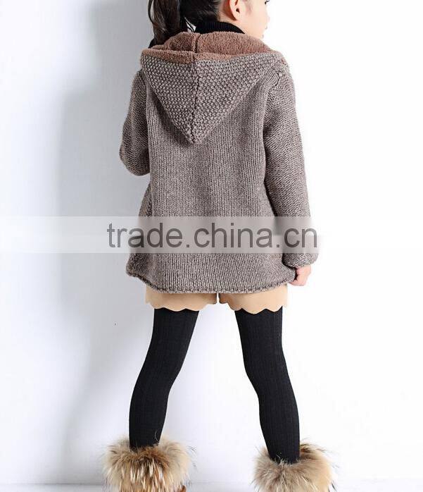 2015 New Fashion Models For Kids Hooded Cardigan Sweaters