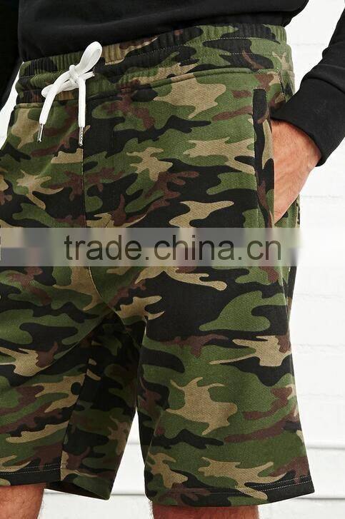 latest design gym camo shorts fitness sweat shorts man wholesale