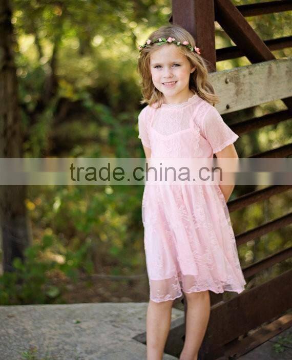 Guangzhou Kid Garment Factory Baby Boutique Wholesale White Dress Lace Baby Frock Patterns