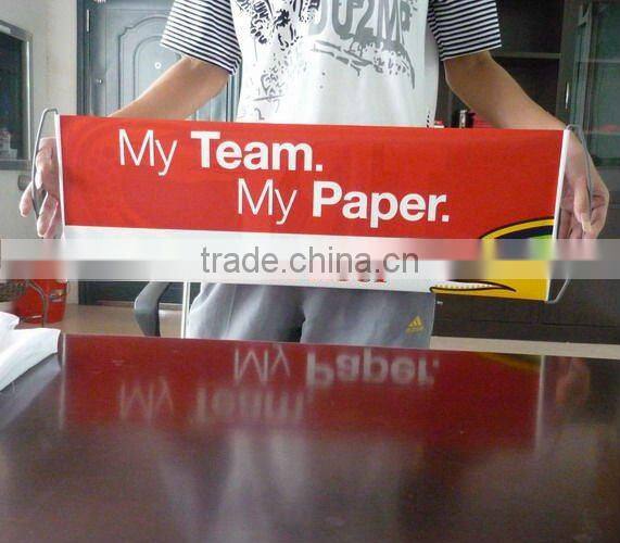hand held rolling banner