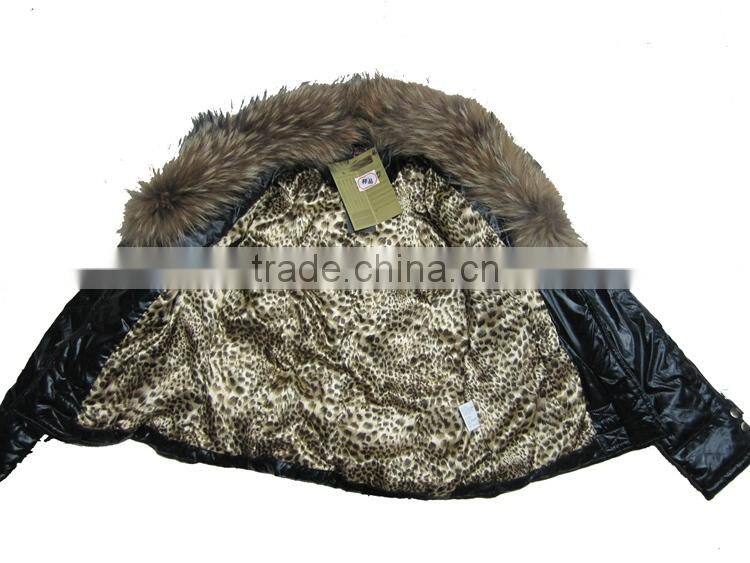 Customized ladies purple leather jacket