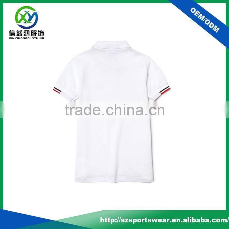 Popular color combination collar design kids soft breathable cotton polo shirts,golf shirt custom logo