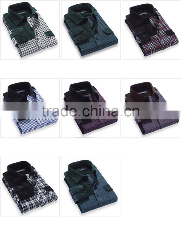 plaid and floral flannel shirt men