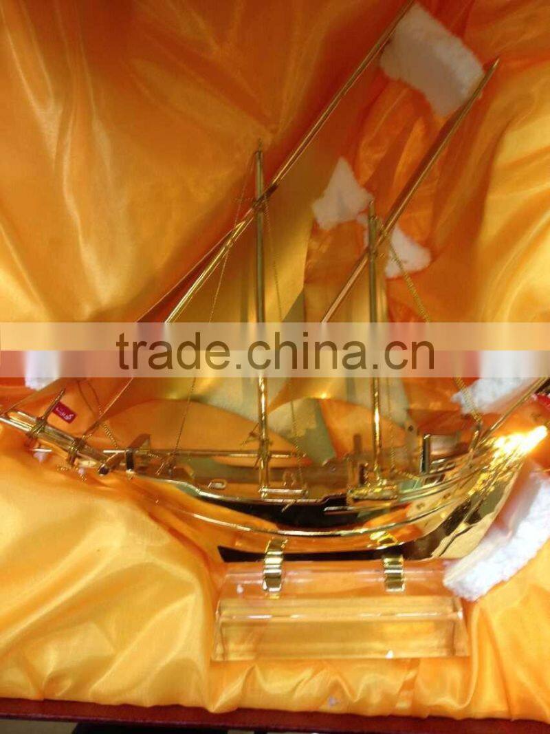 Fascinations Metal Earth Metal Works 3D Laser Cut Metal Golden Ship Model For Home Decoration