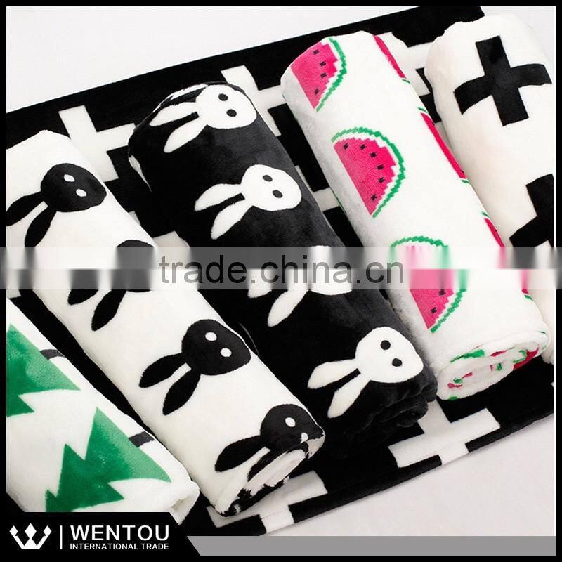 Hot Sell Cartoon Printed Baby Swaddle Blanket