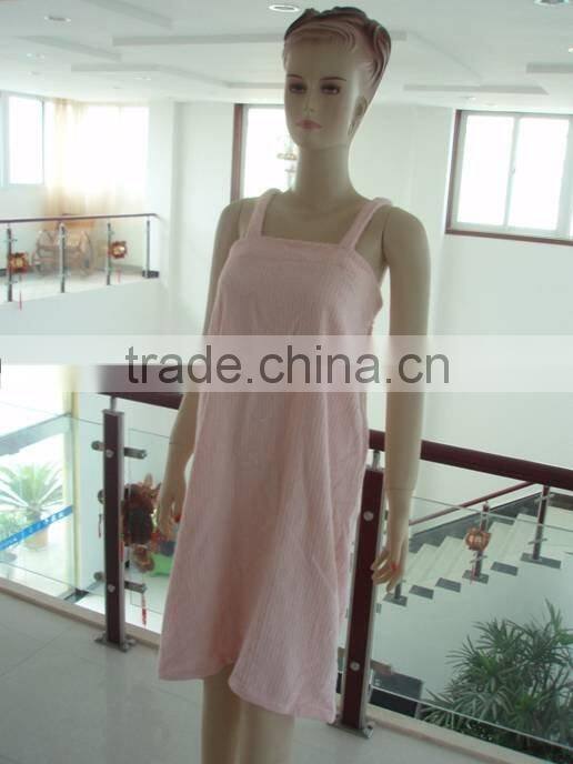 100% cotton striped bath skirt