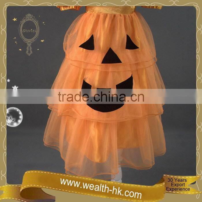 Sweetie Ruffle Halloween Pumpkin Girls Pumpkin Dresses
