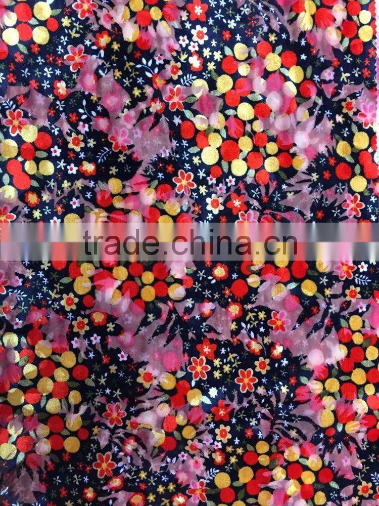 knit burnout velvet for garments