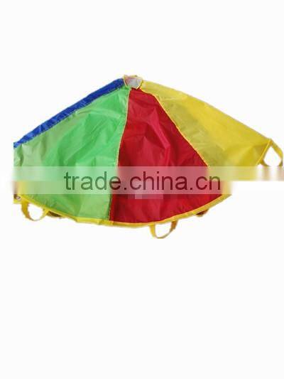 Mini Parachute with handles for kids Outdoor Game Exerclse Sport Group Activities Kids Plays Rainbow Parachute