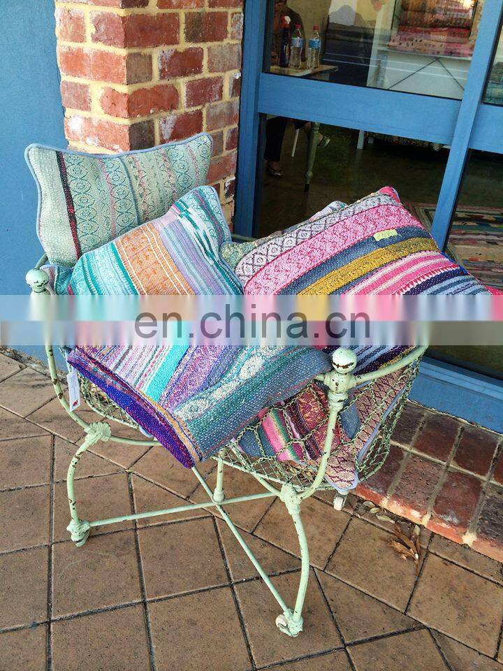 Home Decor Kantha Quilt Cushion Covers