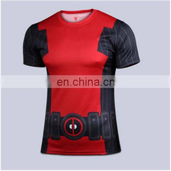 2015 new men steel beast compression sports t-shirt custom t shirt printing