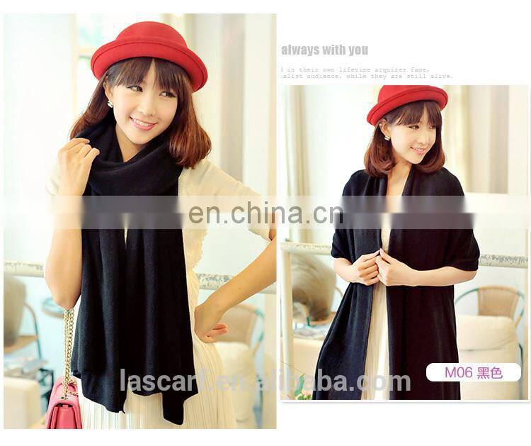 2014 Women pure acrylic solid Color Long Acrylic shawl scarf (MO06--3)