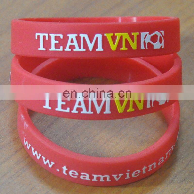 New products Eco-friendly material good quanlity silicone wristband for decoration