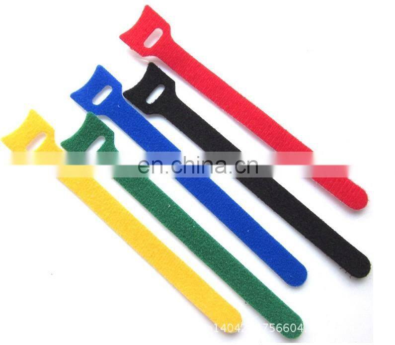Tie down nylon back to back hook and loop straps