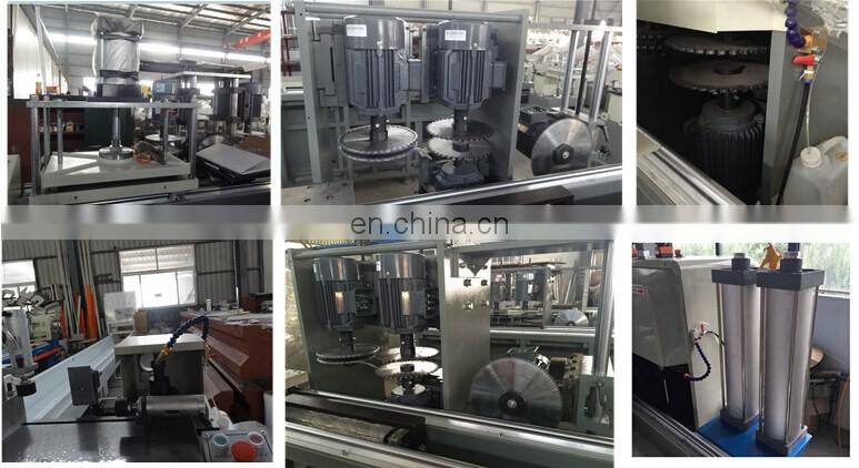 4 cutters or 5 cutters big heavy duty automatic Aluminum and UPVC window door mullion end milling machine