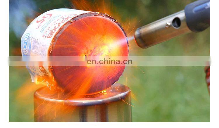 Micro flame mini gas cutting butane propane piezo ignition blow camping welding gas torch