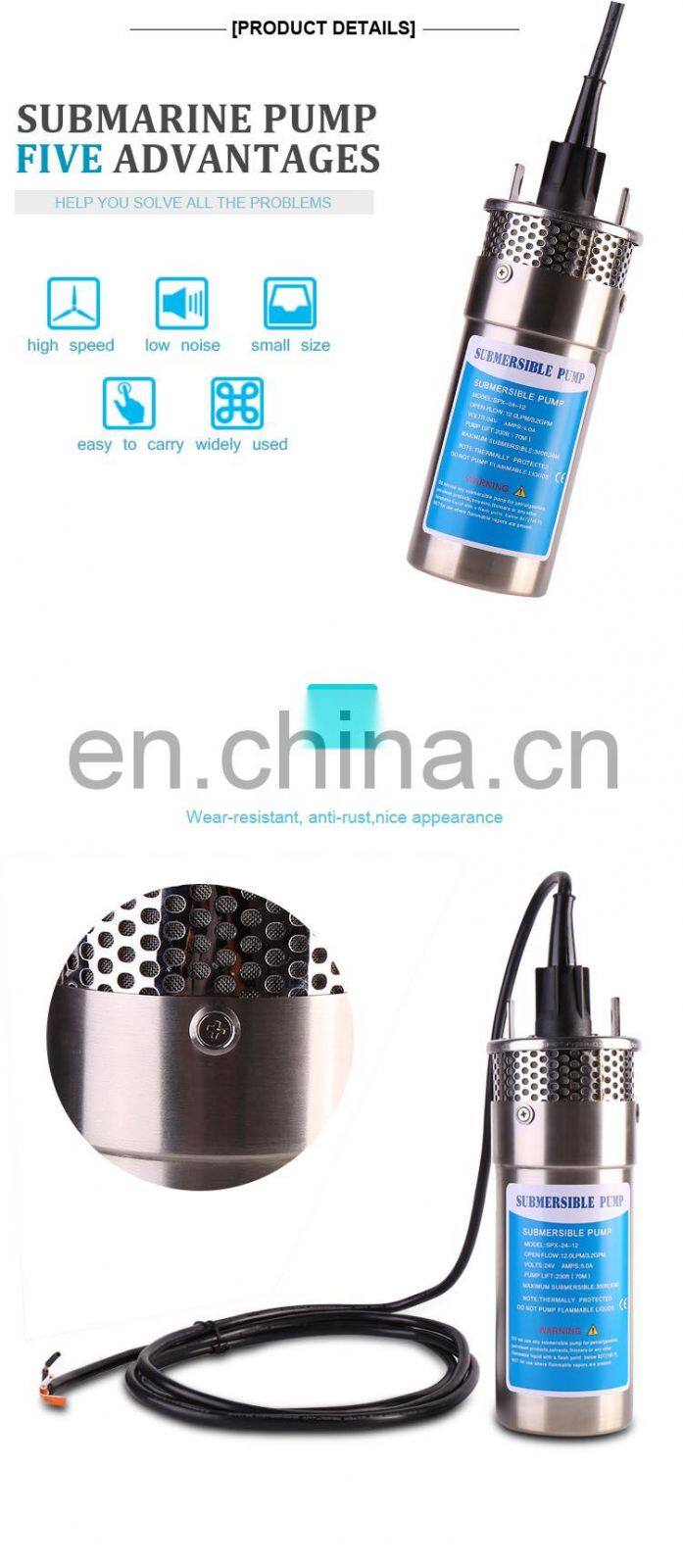 high head submersible 300 meter shallow well solar submersible deep