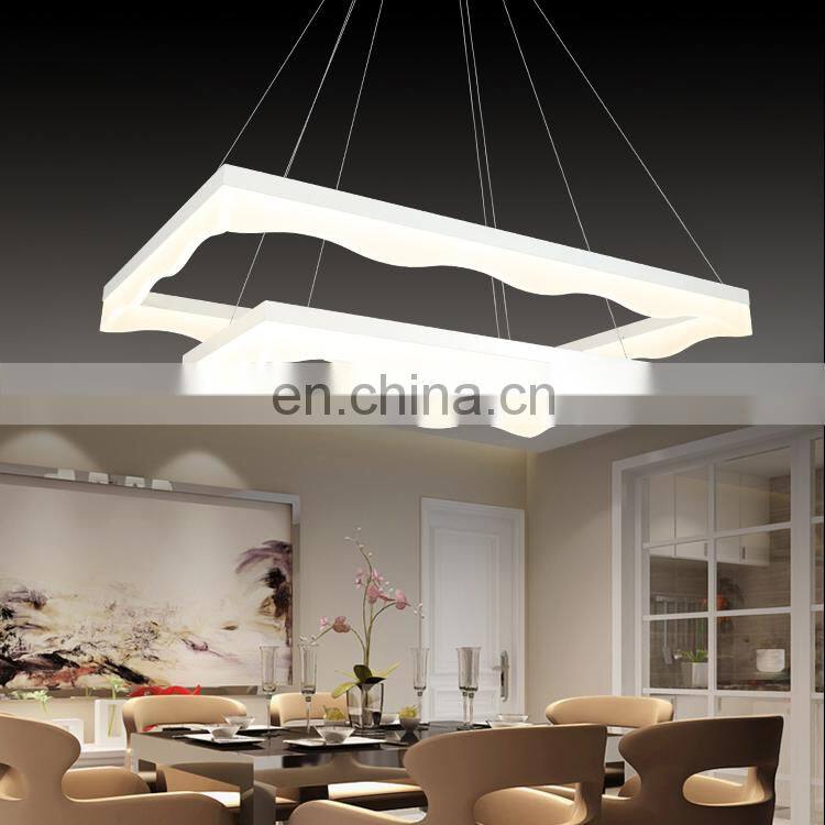 Wholesale modern fashion european pendent light decorative led acrylic chandelier